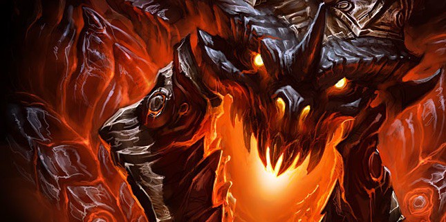 My what a big mouth you have Deathwing in Dragon form