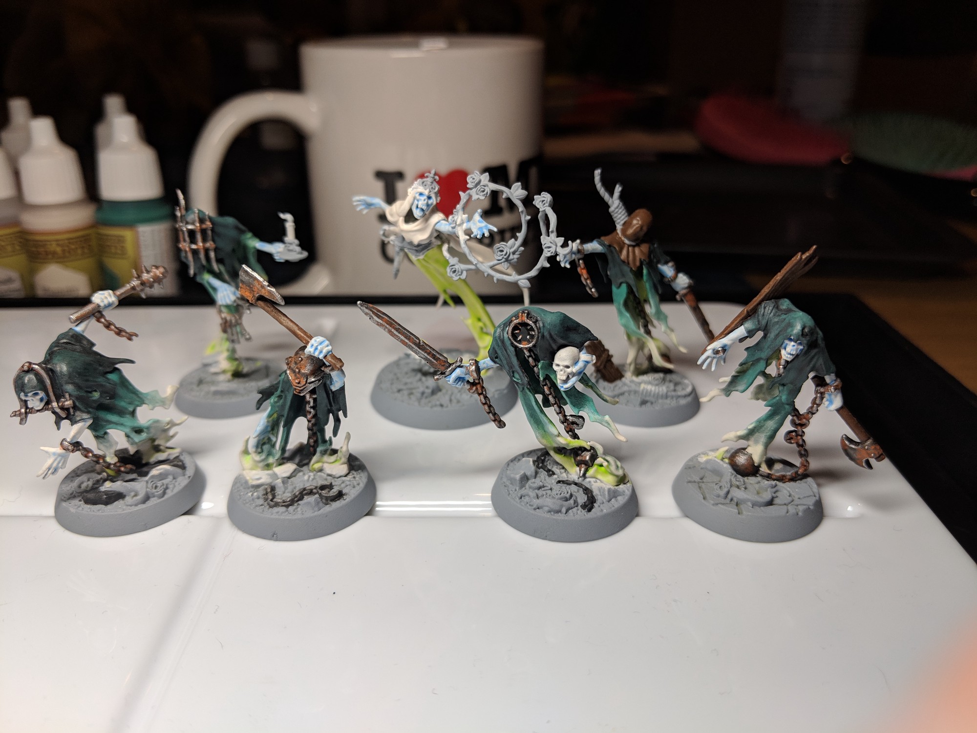 The briar queen and her thorns are coming along nicely